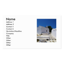 Greek Islands, Mykonos, Old Church, Business Cards