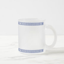 Greek Key Frosty Mug