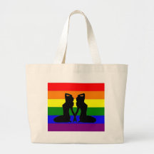 Greek Lesbian Pride Canvas Bag