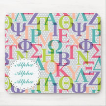 Greek Letter Sorority Mousepad
