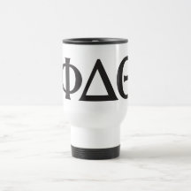 Greek Letters- Black Coffee Mugs