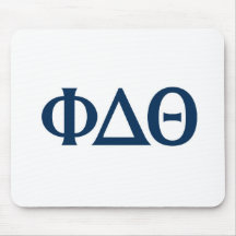 Greek Letters - Blue Mousepads