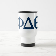 Greek Letters - Blue Mugs