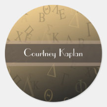 Greek Life Stickers, Monogram