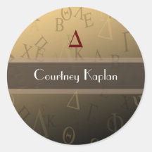 Greek Life Stickers, Monogram