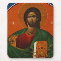 GREEK ORTHODOX ICON JESUS CHRIST MOUSEPAD