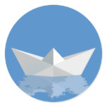 Greek PAPER BOAT Sticker