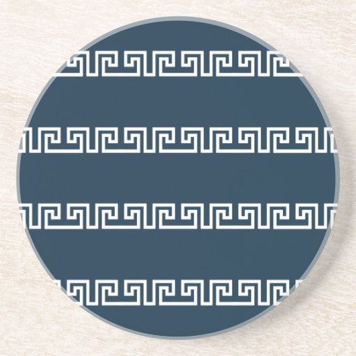 Greek Pattern custom coaster