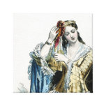 Greek Princess Traditional Costume Canvas Prints