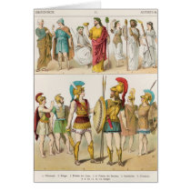 Greek Religious and Military Dress Greeting Cards