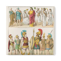 Greek Religious and Military Dress Fridge Magnet