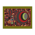 Greek Salad Circles, mod fun cards, template postcards