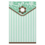 Greem and Brown Clutch Stationery