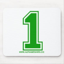Green 1 mousepad