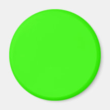 Green #33FF00 Solid Colour Refrigerator Magnets