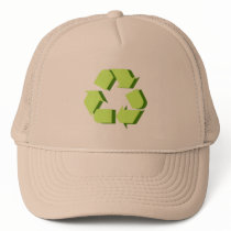 Green 3D Recycle Mesh Hats