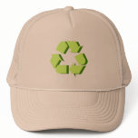 Green 3D Recycle hats