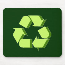 Green 3D Recycle Mouse Pads
