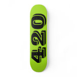 Green 420 Skateboard