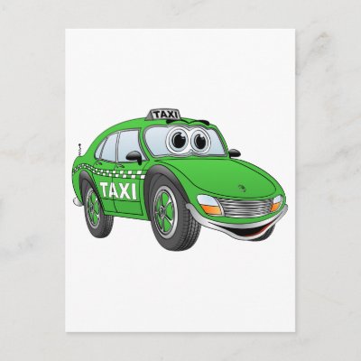 Cartoon Taxi Cab