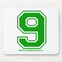 Green 9 mousepads