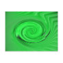 Green abstract art postcard