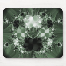 Green abstract composition #12 mouse pads