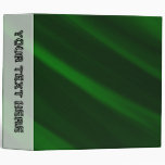 Green abstract design 3 ring binder