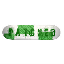 Green Abstract Design. Skate Board