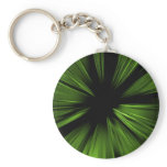 Green abstract fractal keychain