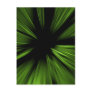 Green abstract fractal post card