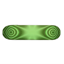 Green Abstract Pattern Custom Skateboard