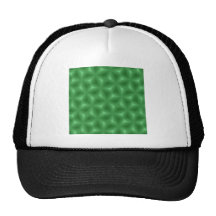 Green abstract pattern hat