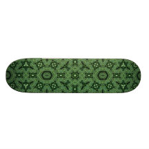 Green abstract pattern skate board