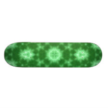 Green abstract Pattern Skate Deck