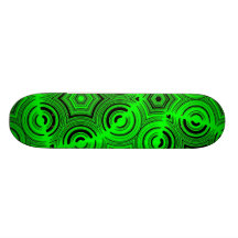 Green Abstract Pattern Skate Decks