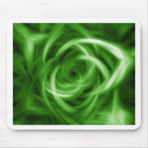 Green Abstract Shapes Fashion style Mousepads