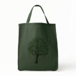 Green Abstract Tree Bag