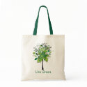 Green Abstract Tree bags