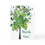 Green Abstract Tree cards