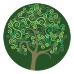 Green Abstract Tree stickers