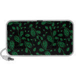 Green Abstract Vine Pattern Speakers