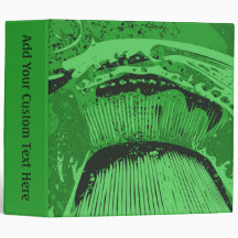 Green Abstract. Vinyl Binder