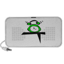 Green Alarm Clock Travel Speaker
