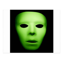 Green Alien Man.jpg Post Card