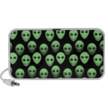 green aliens in the dark iPod speaker