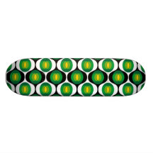 Green and black 80's design skateboards
