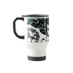 GREEN AND BLACK BALLS MUGS