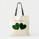 Green And Black Hearts Bag