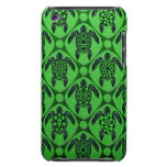 Green and Black Sea Turtle Pattern iPod Touch Covers